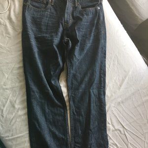 Old Navy Slim Straight Navy Blue 32 X 34